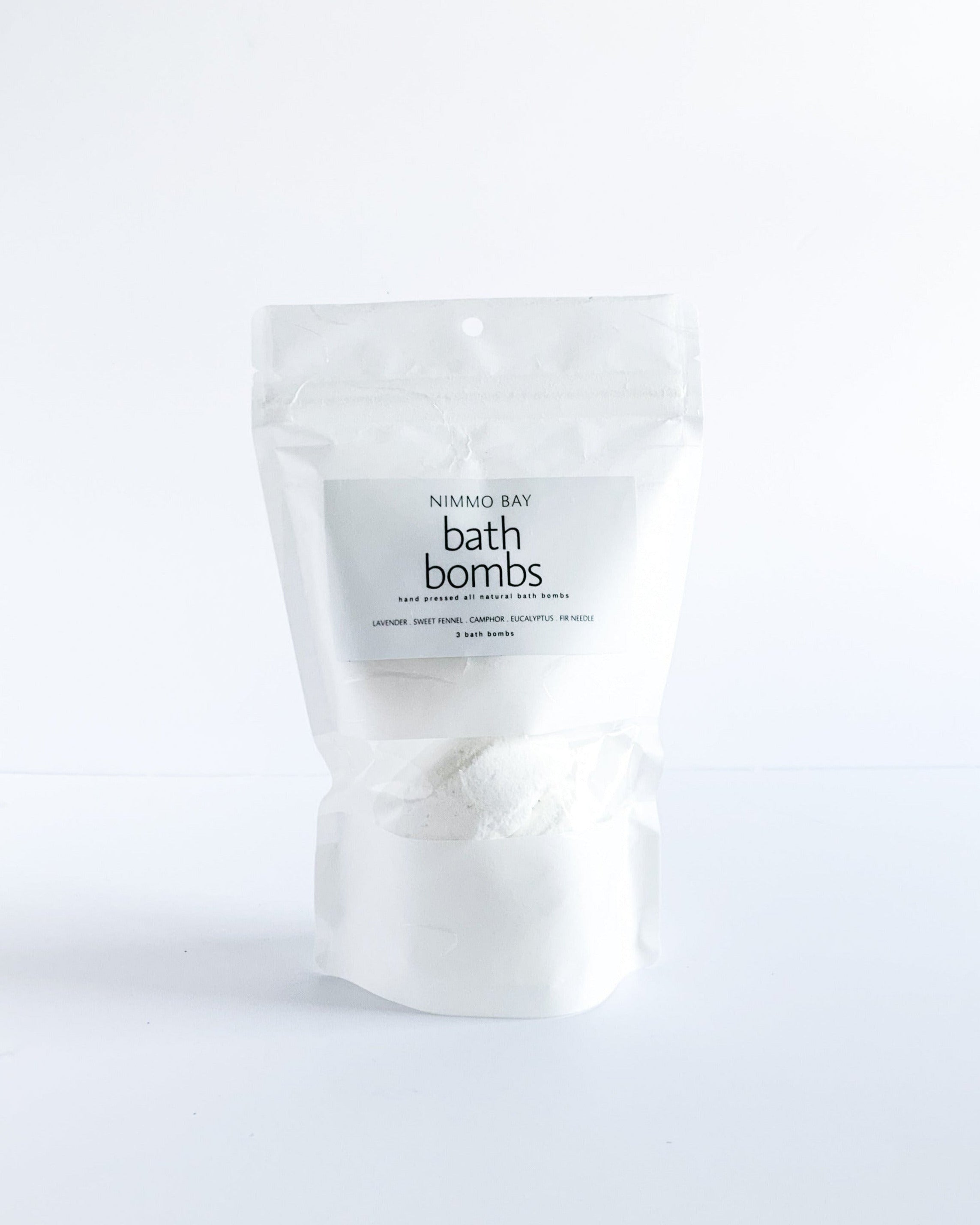 lavender/sweet fennel/camphor/eucalyptus/fir needle bath bombs