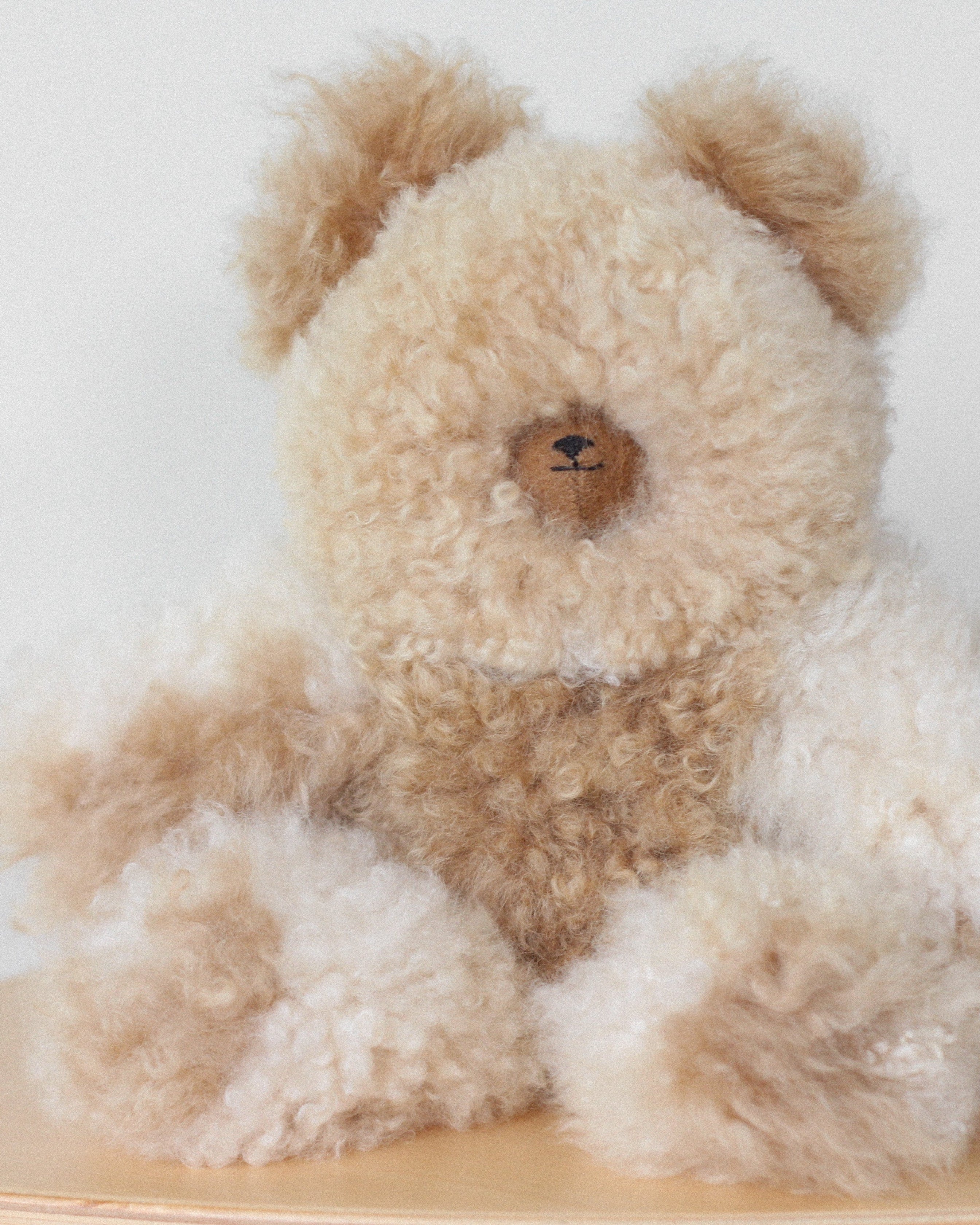 agnes wolfe medium patchwork teddy bear