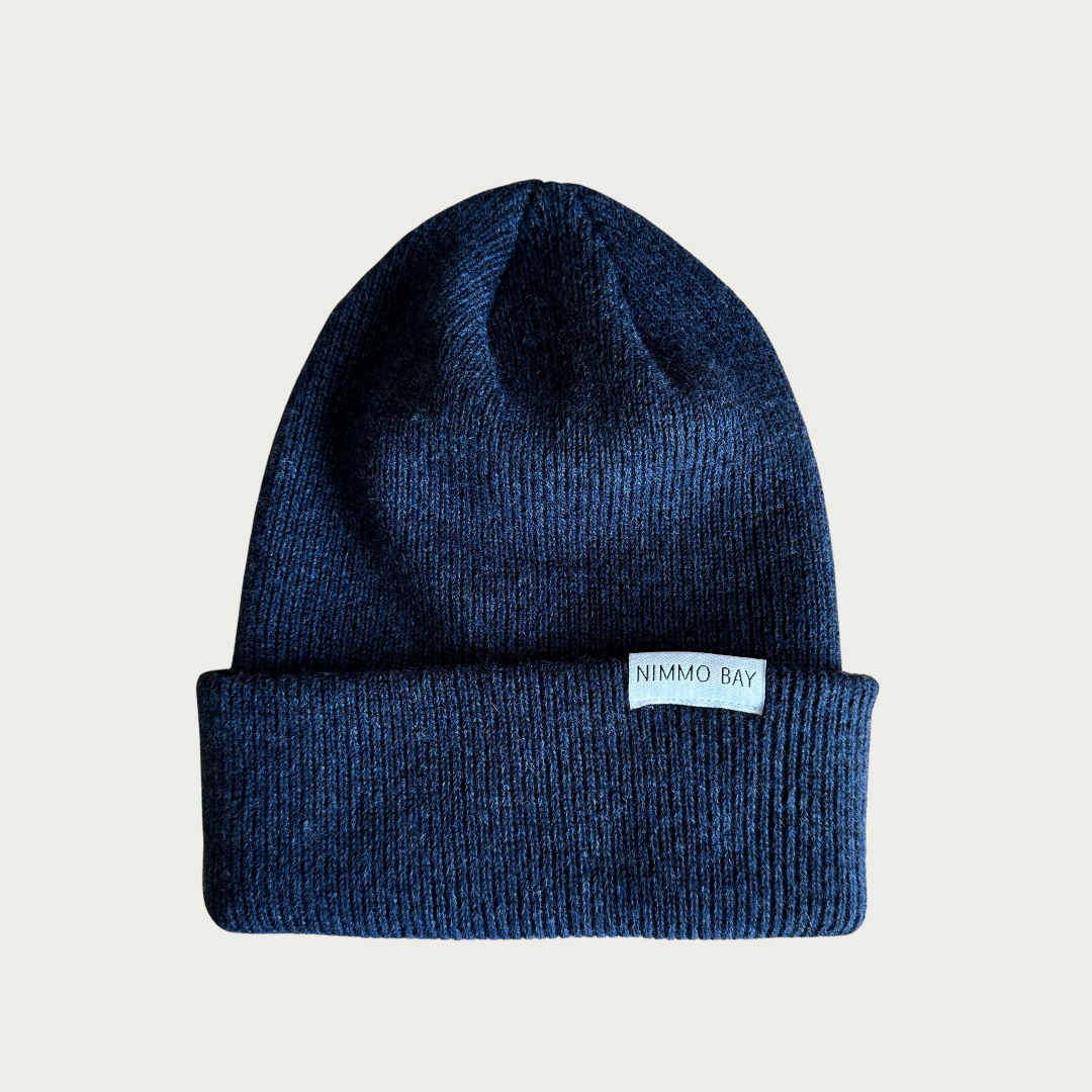 Anian Black Recycled Cashmere Toque