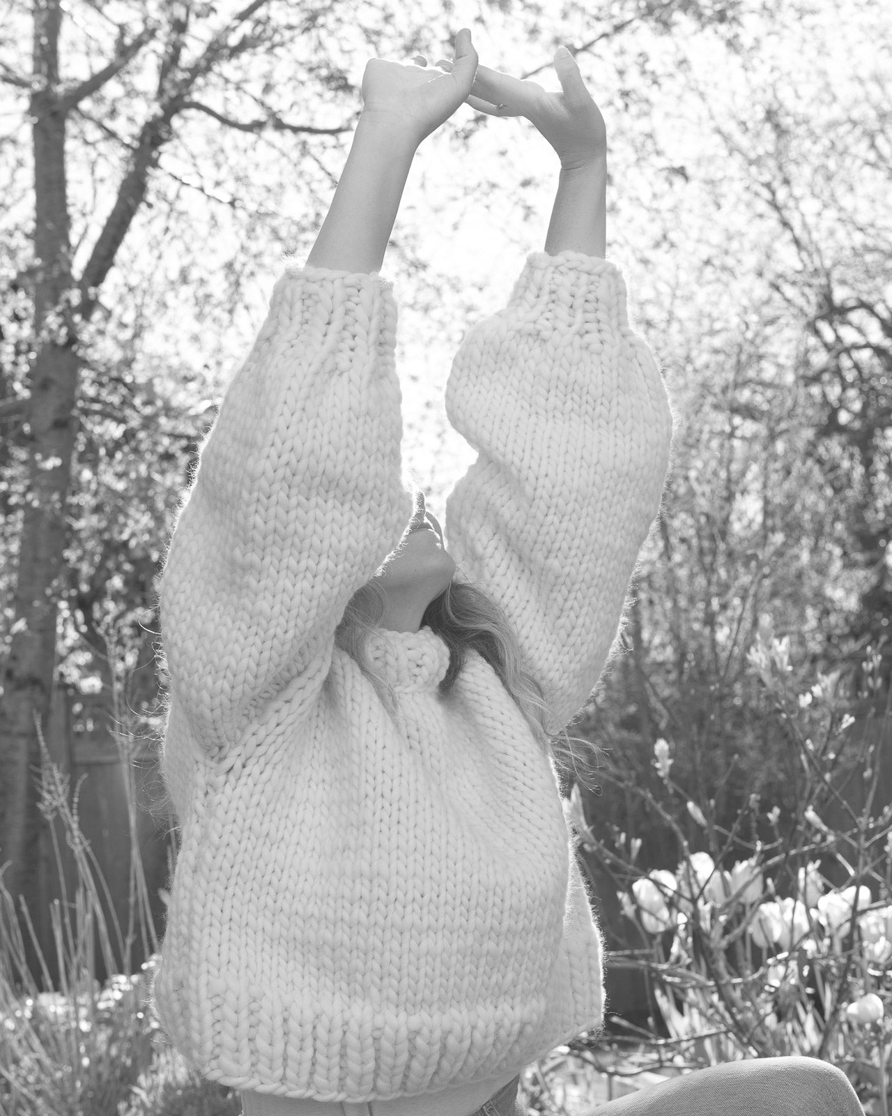 Diane Rudge Merino Wool Sweater in Cream