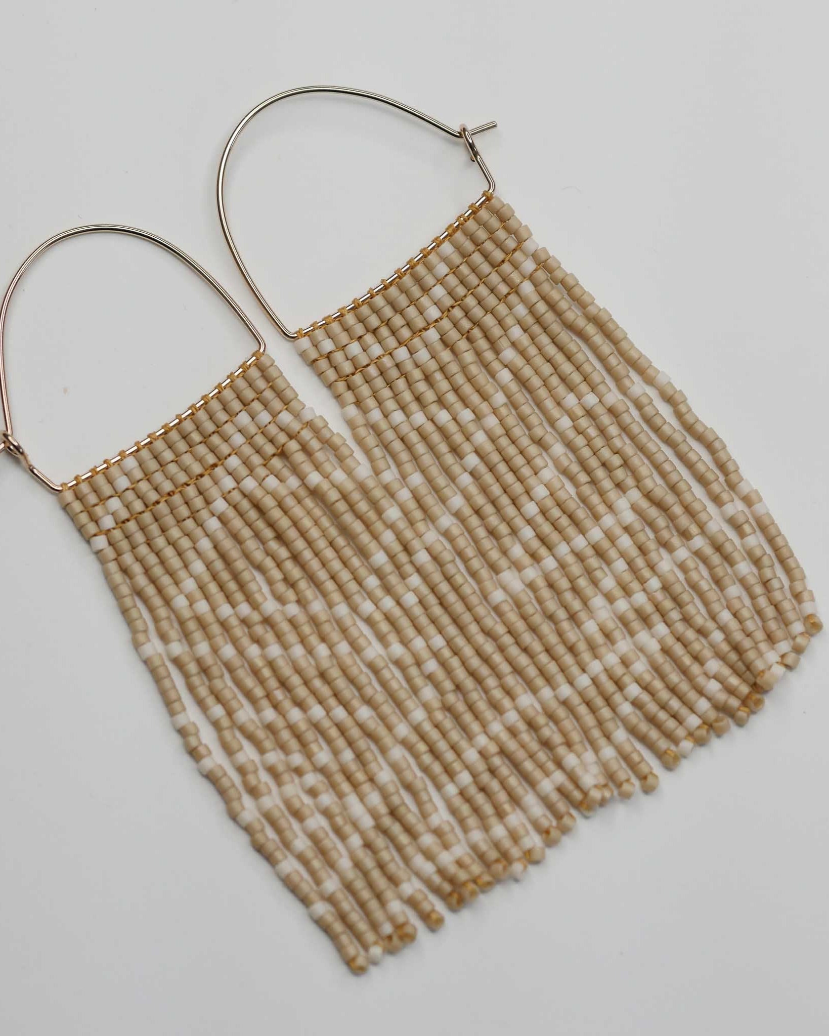 Jeera Tapesty Earrings - latte