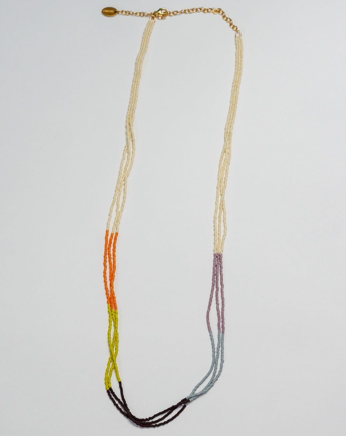 Nova Beaded Necklace colour blocked