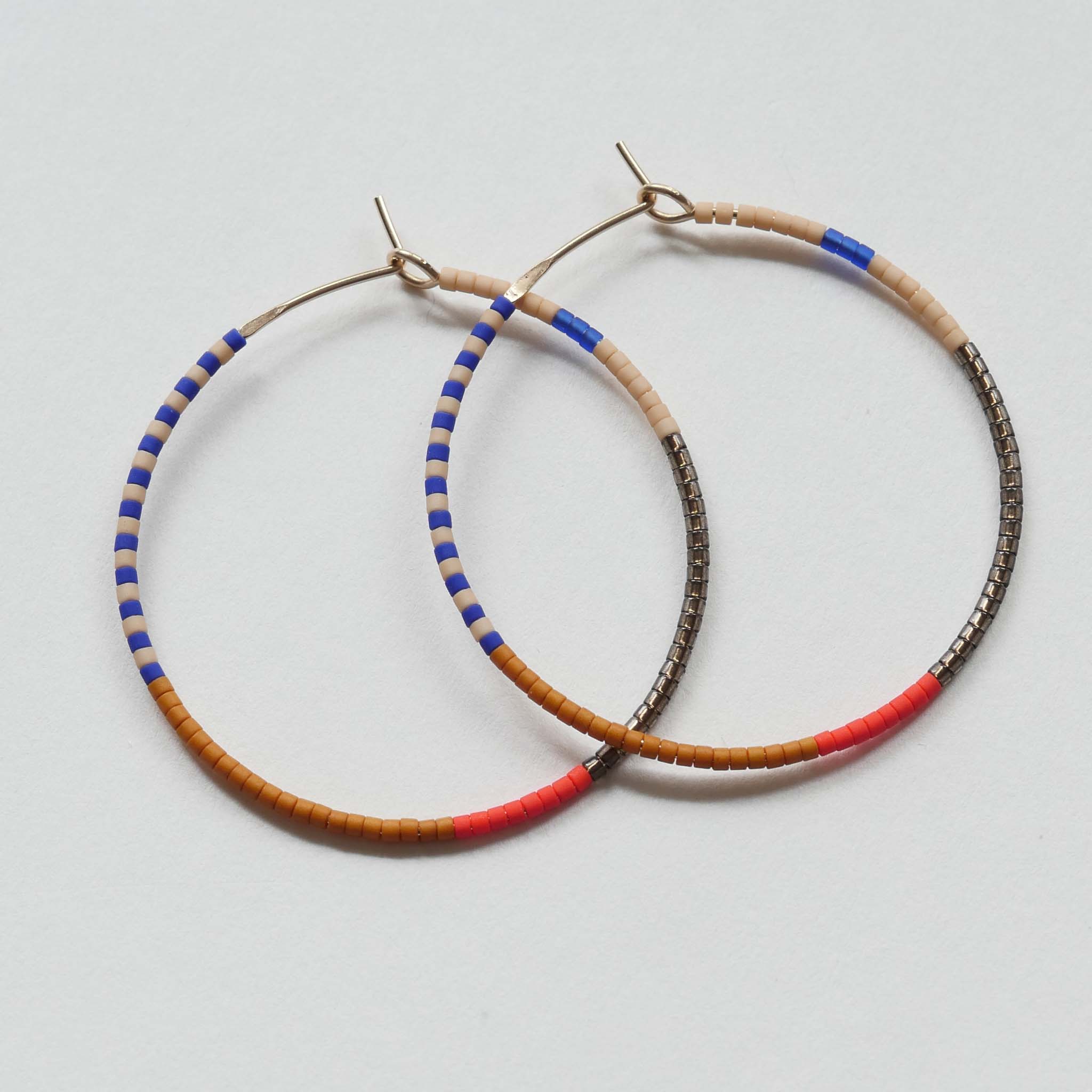 Daldanea Jaya 14KT Gold Hoops flatlay