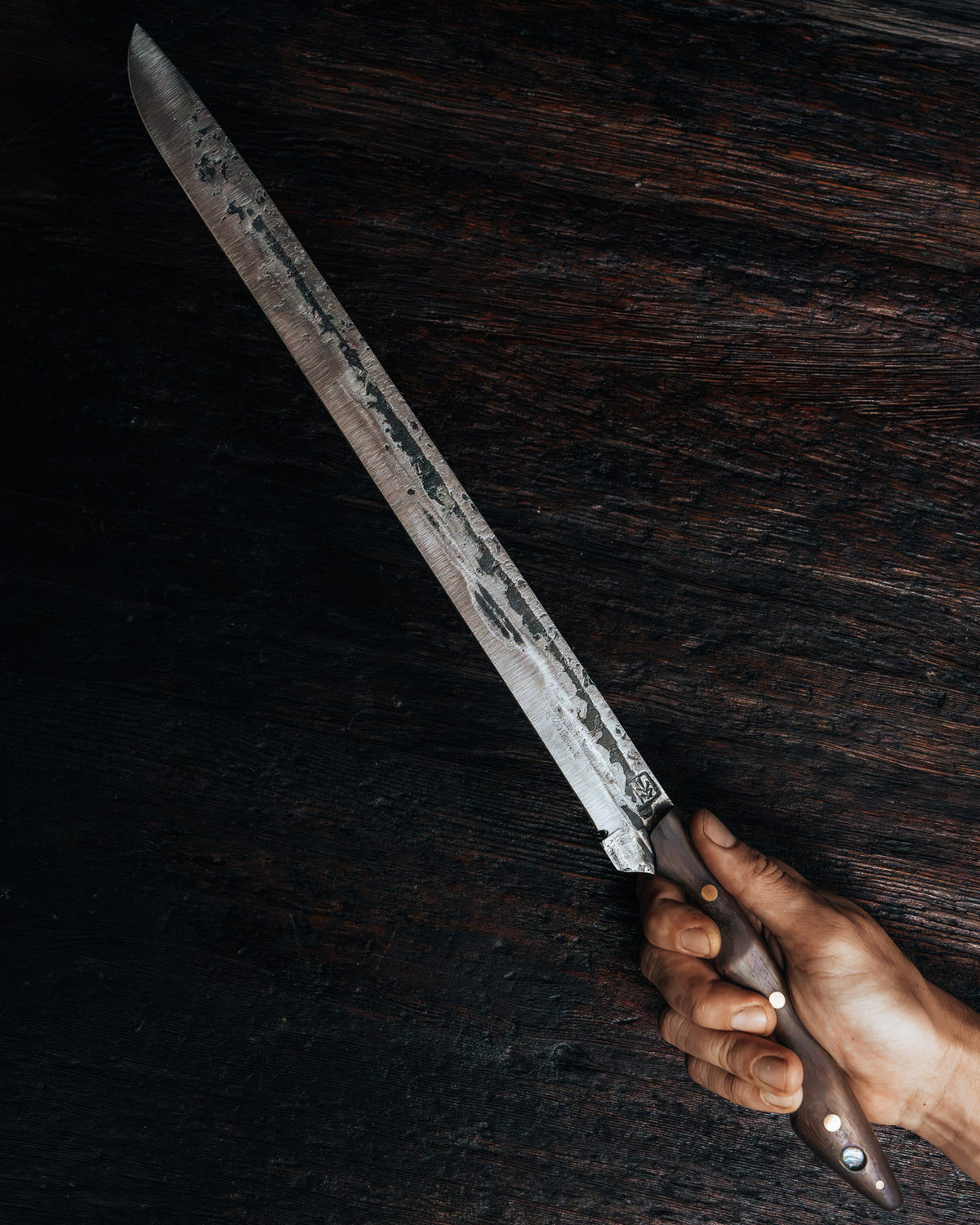 Leechtown Blacksmith Co. Champagne Rosewood Sabre (2B)