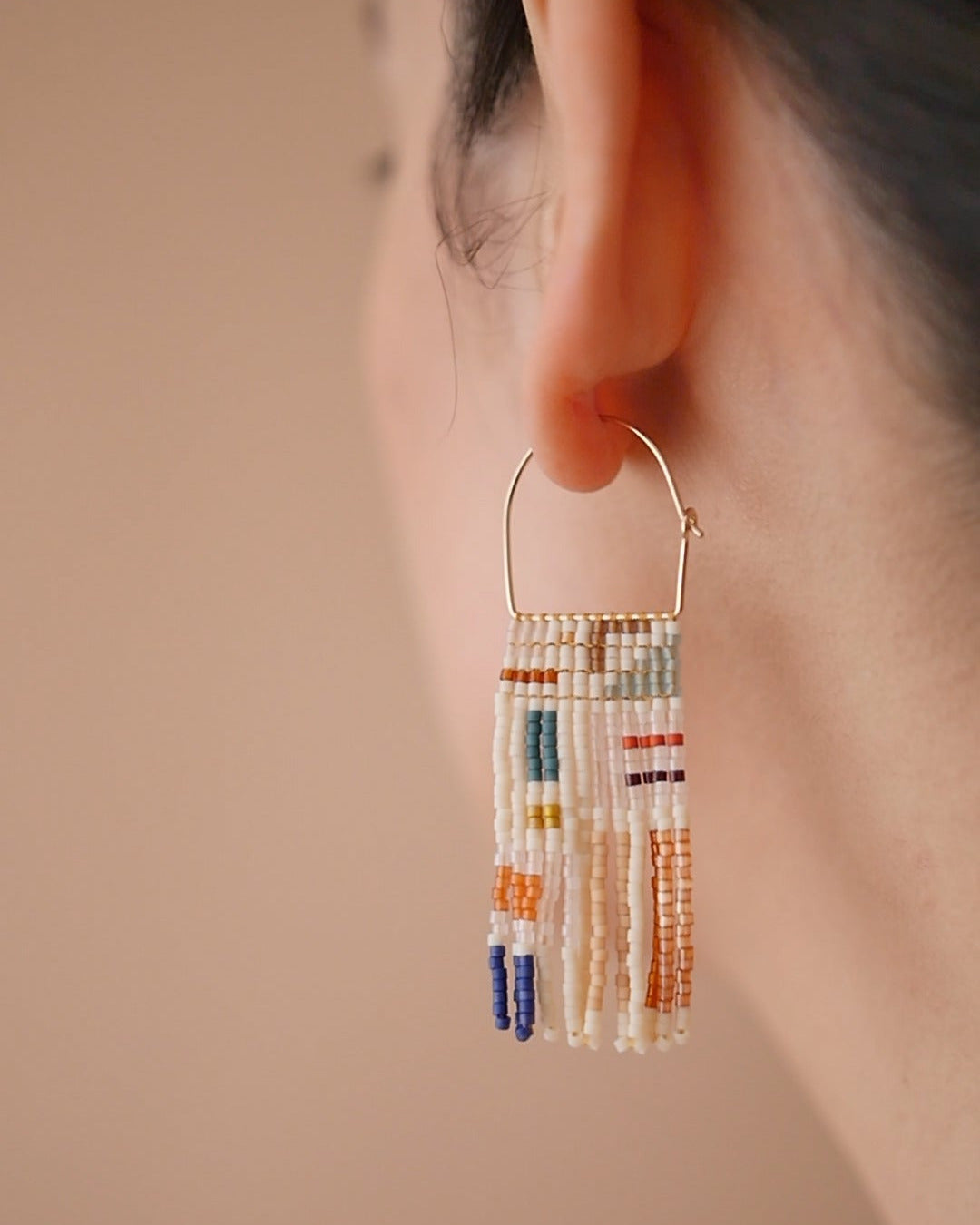 Daldanea Kalana Tapesty Earrings on model