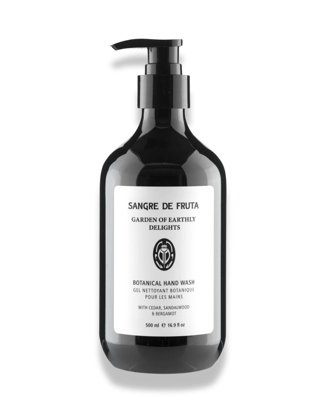 hand soap bottle on white background