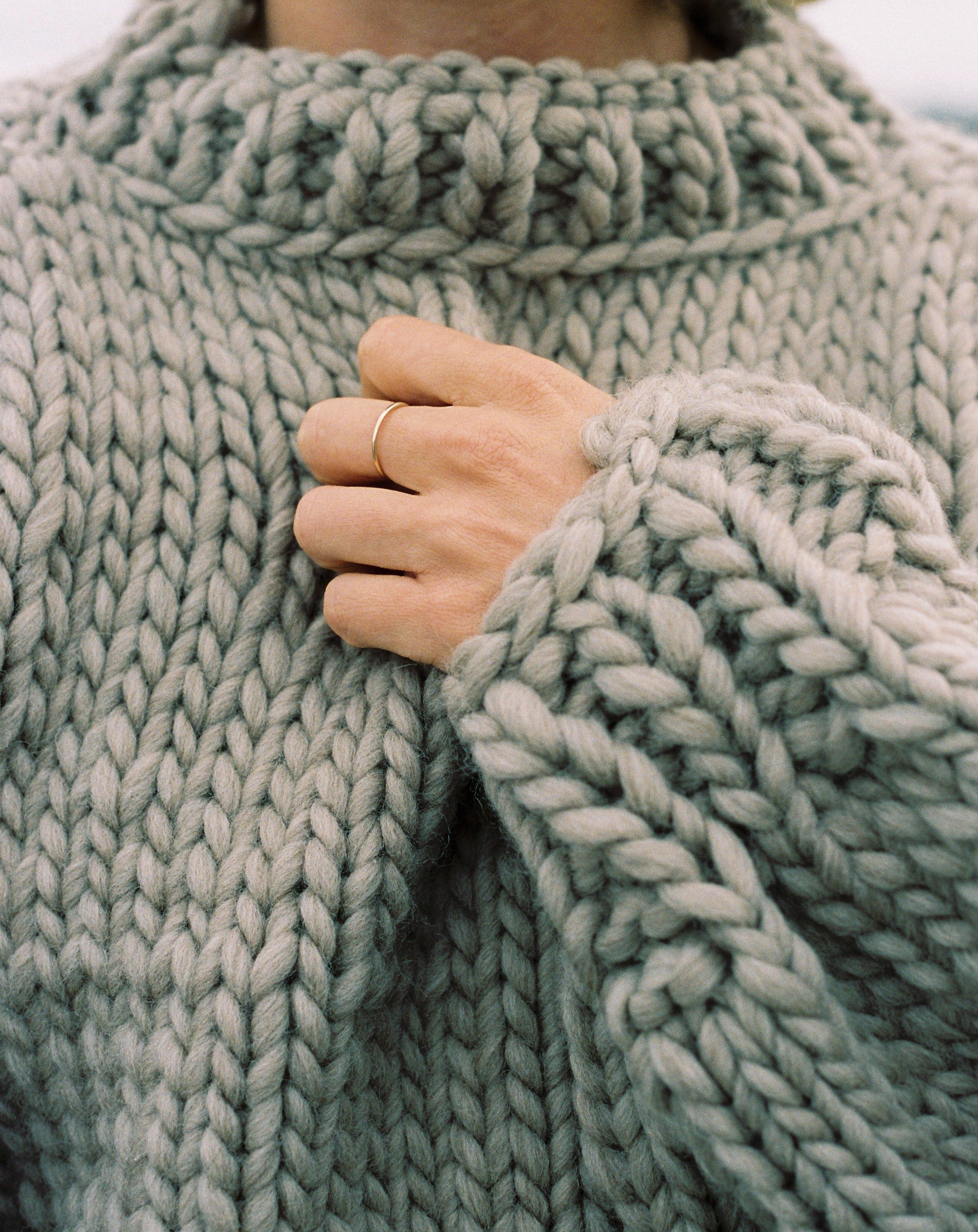Diane Rudge Crew Neck Sweater in Sand