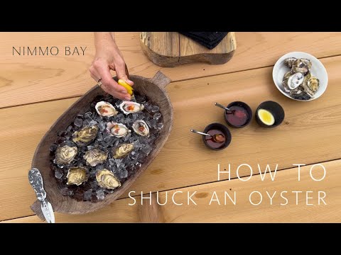 a how-to video on oyster shucking at Nimmo Bay