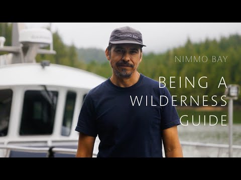 Video titled "Being a Wilderness Guide" with guide Chris Riddler. Discussing work at Nimmo bay resort.