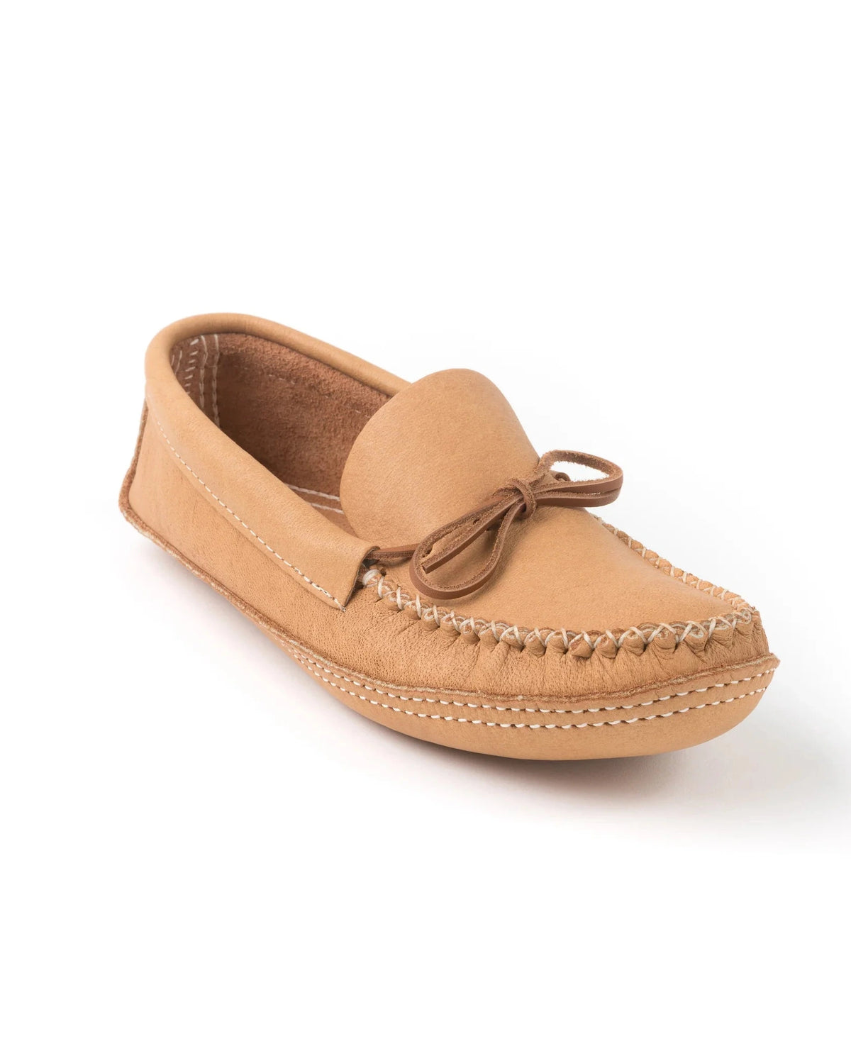 men's moccasin on white background
