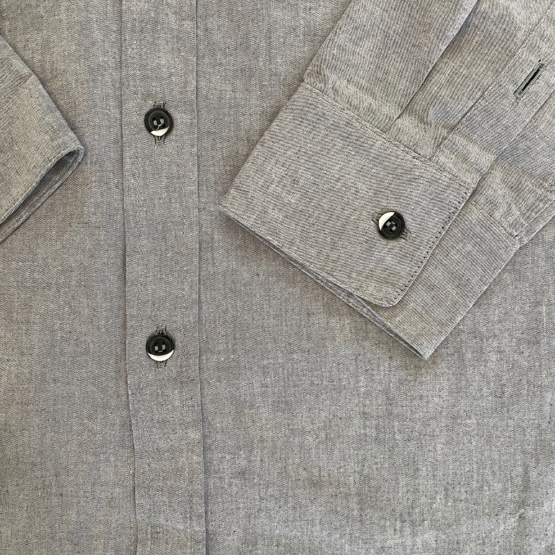Anian Men's Grey Oxford Shirt