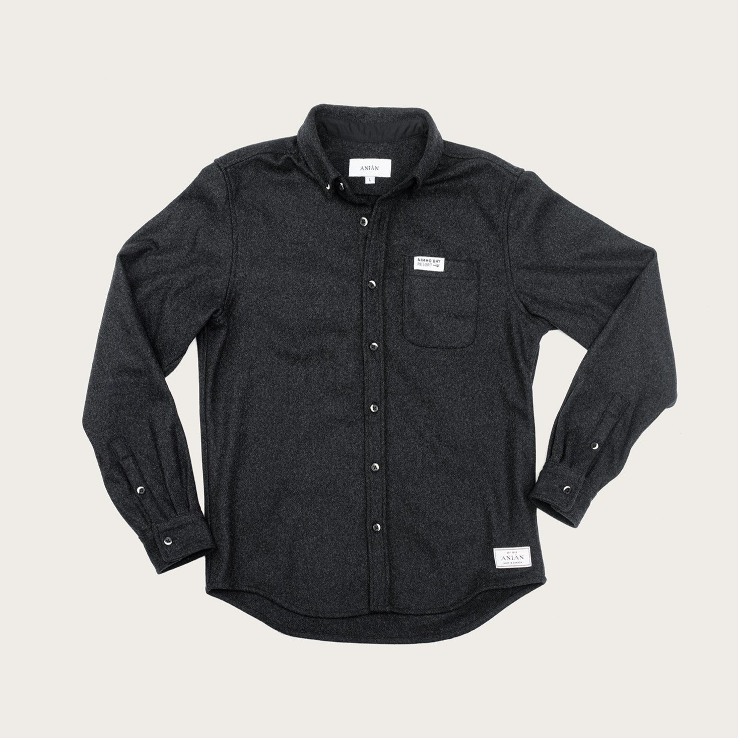 melton wool shirt