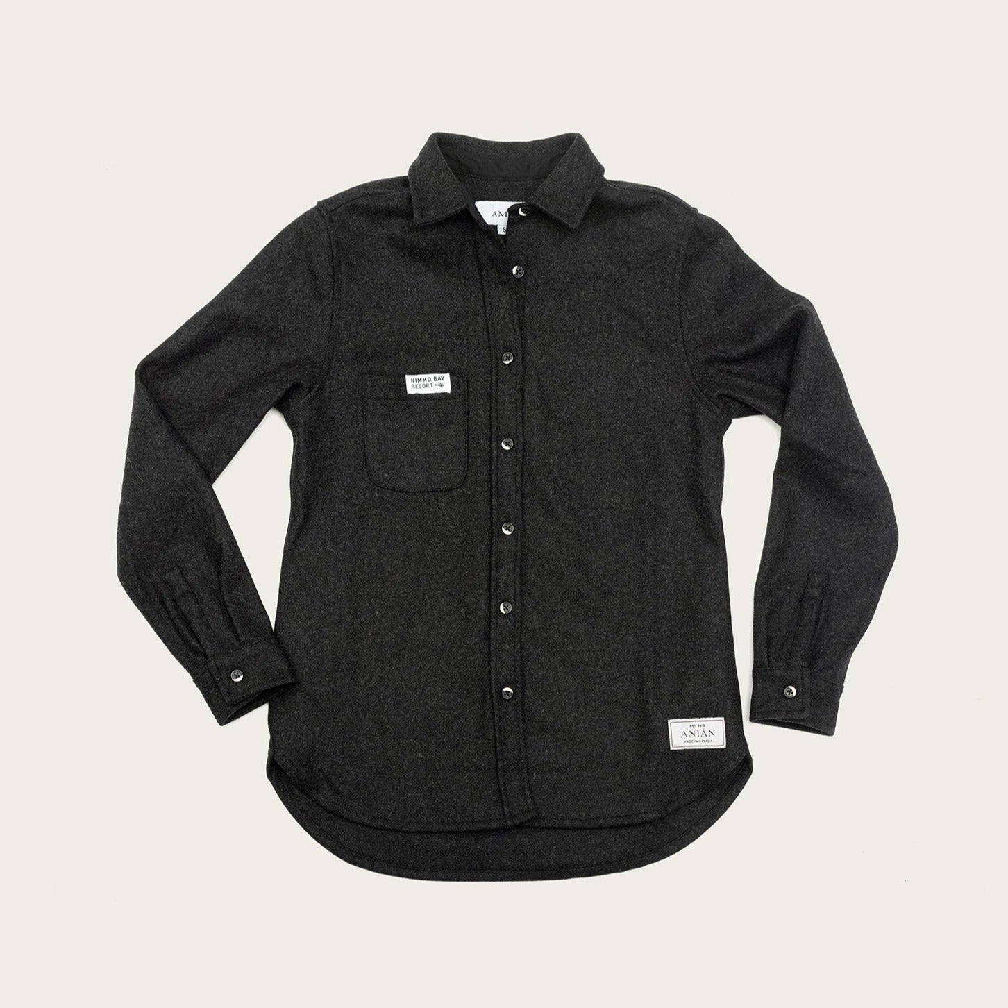 melton wool shirt