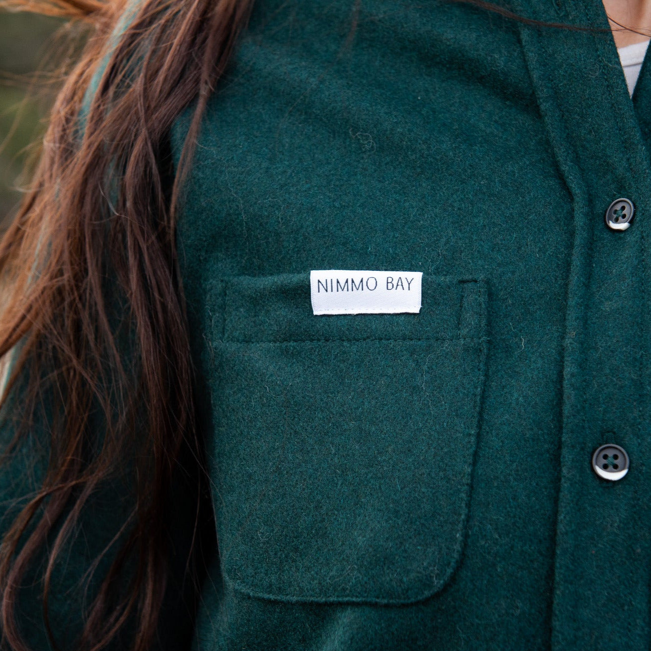 Women's Modern Melton Shirt Everglade