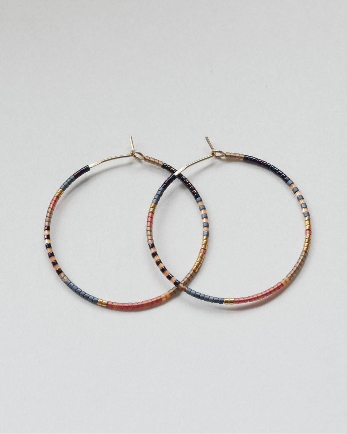 Daldanea Althia 14KT Gold Hoops flatlay