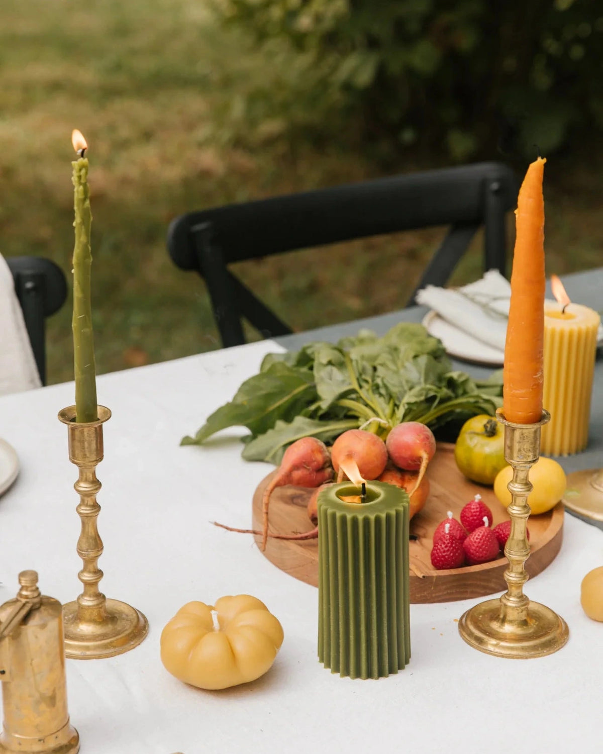 Crowfoot Collective Carrot Taper Candles