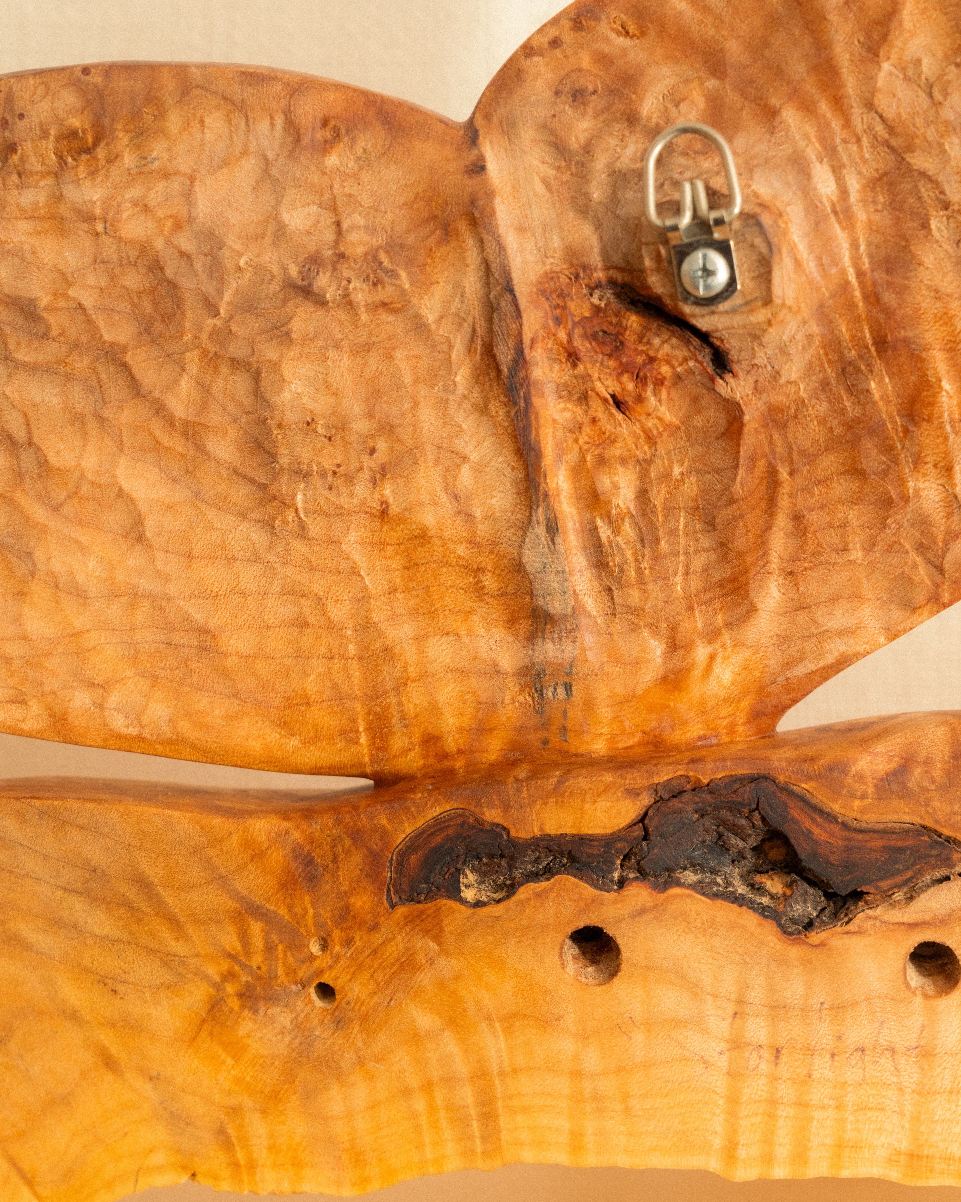 Close-up of a wooden surface with natural grain and texture