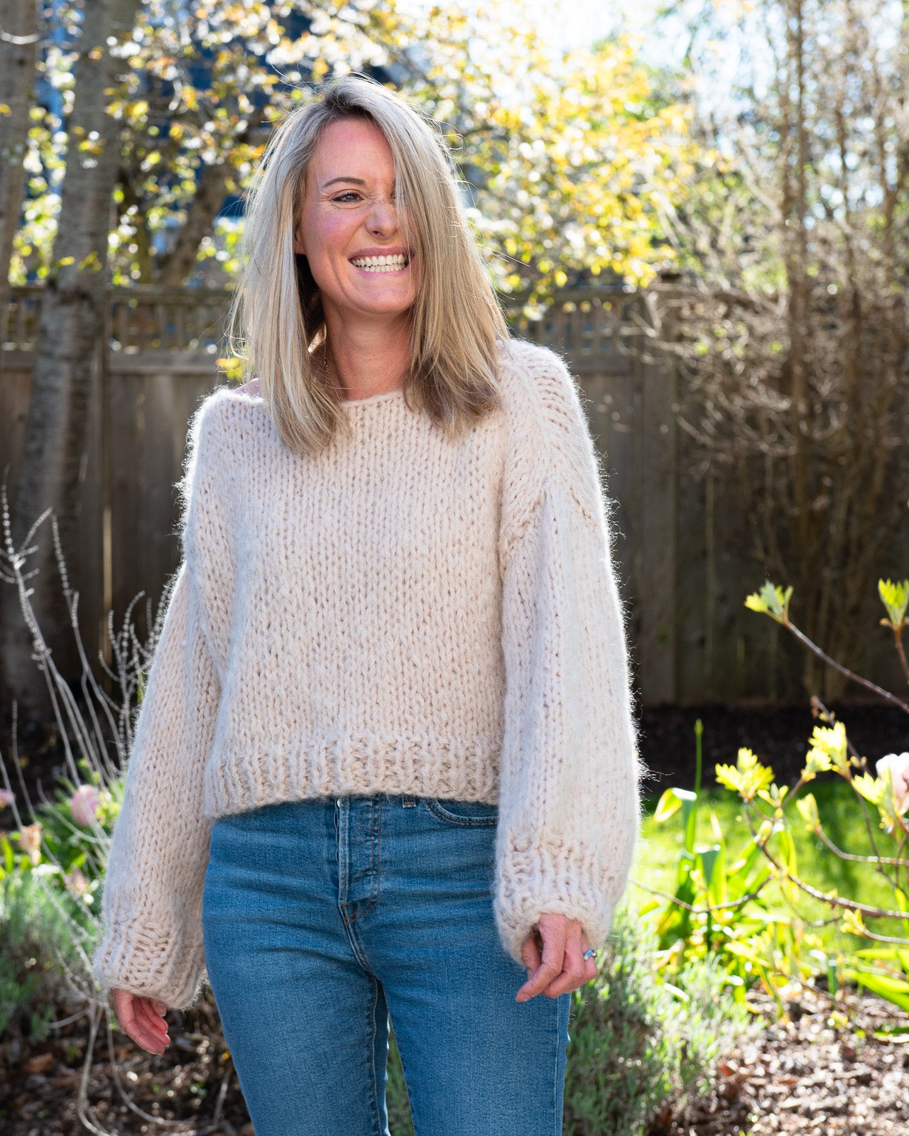 Mohair Sweater in Blush
