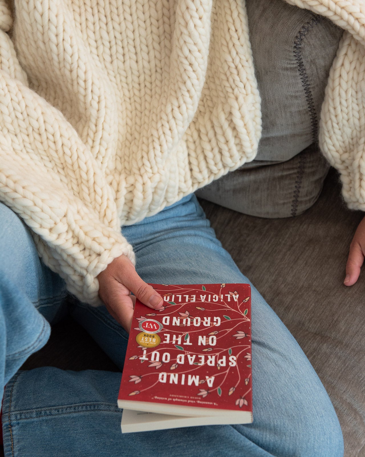 Crew Neck Sweater in Cream