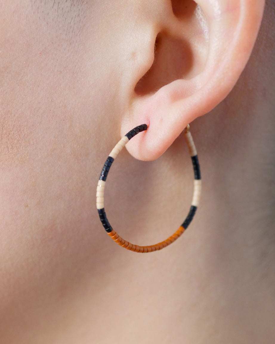 kingsnake hoop earrings