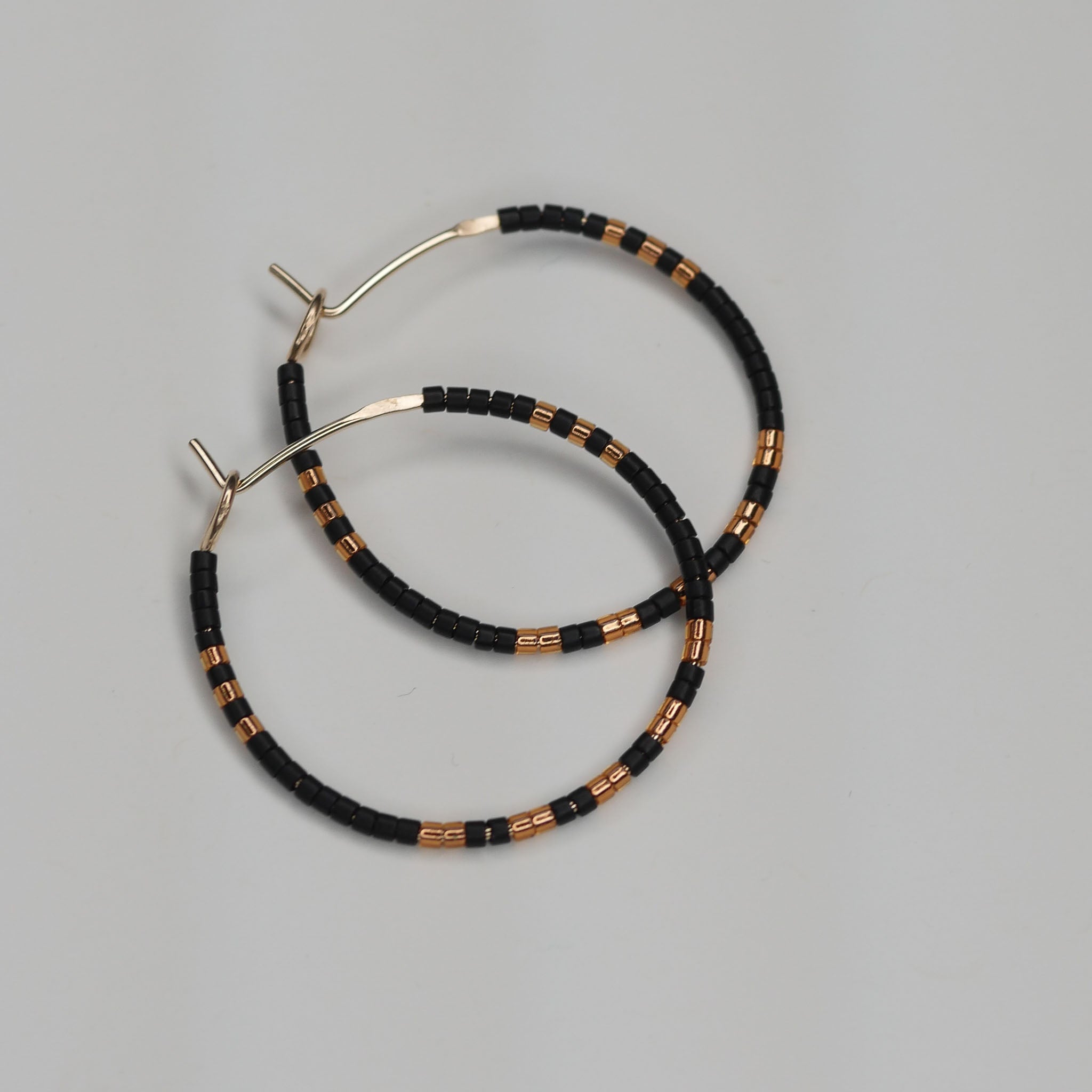 Eastern Kingsnake 14KT Gold Hoops