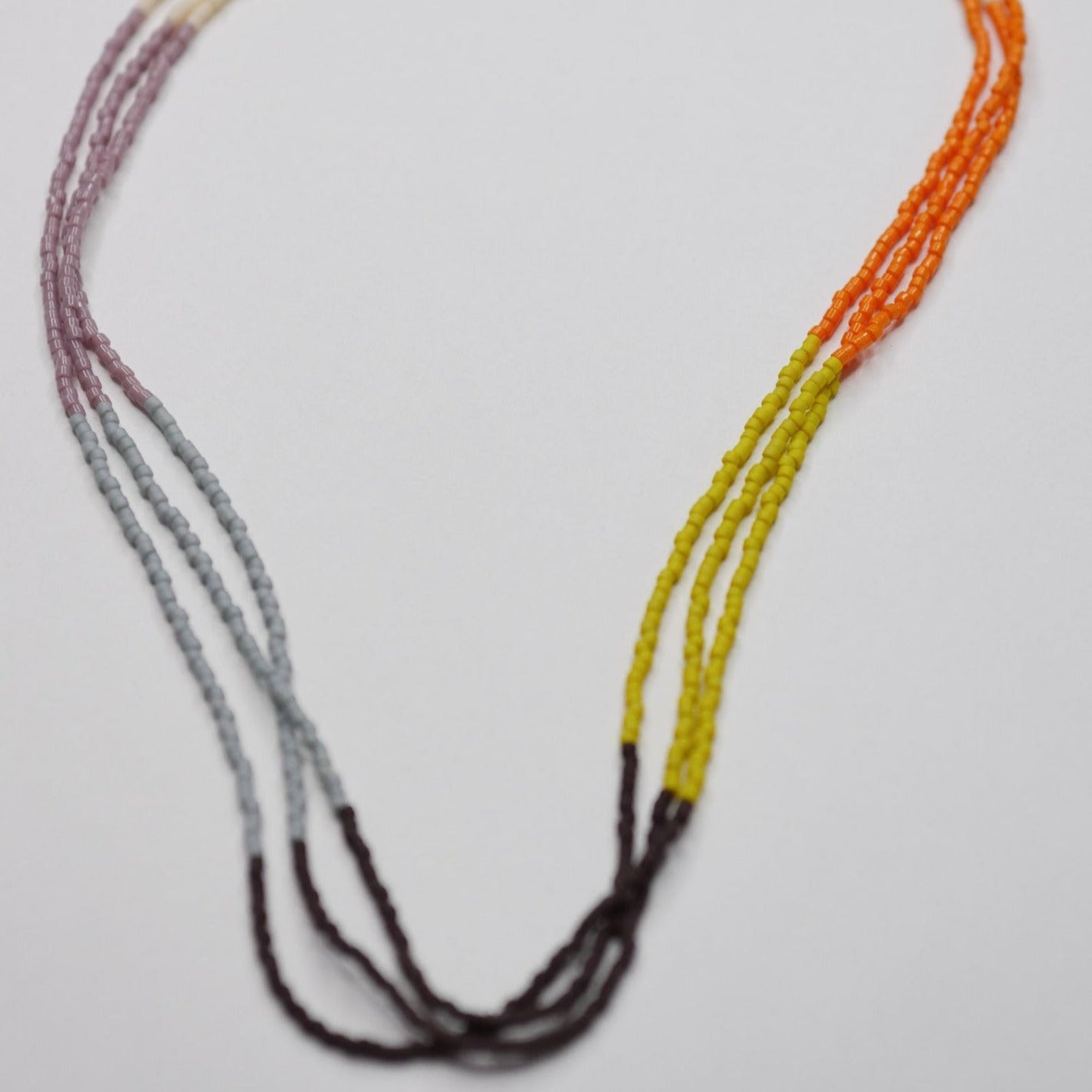 Nova Beaded Necklace colour blocked