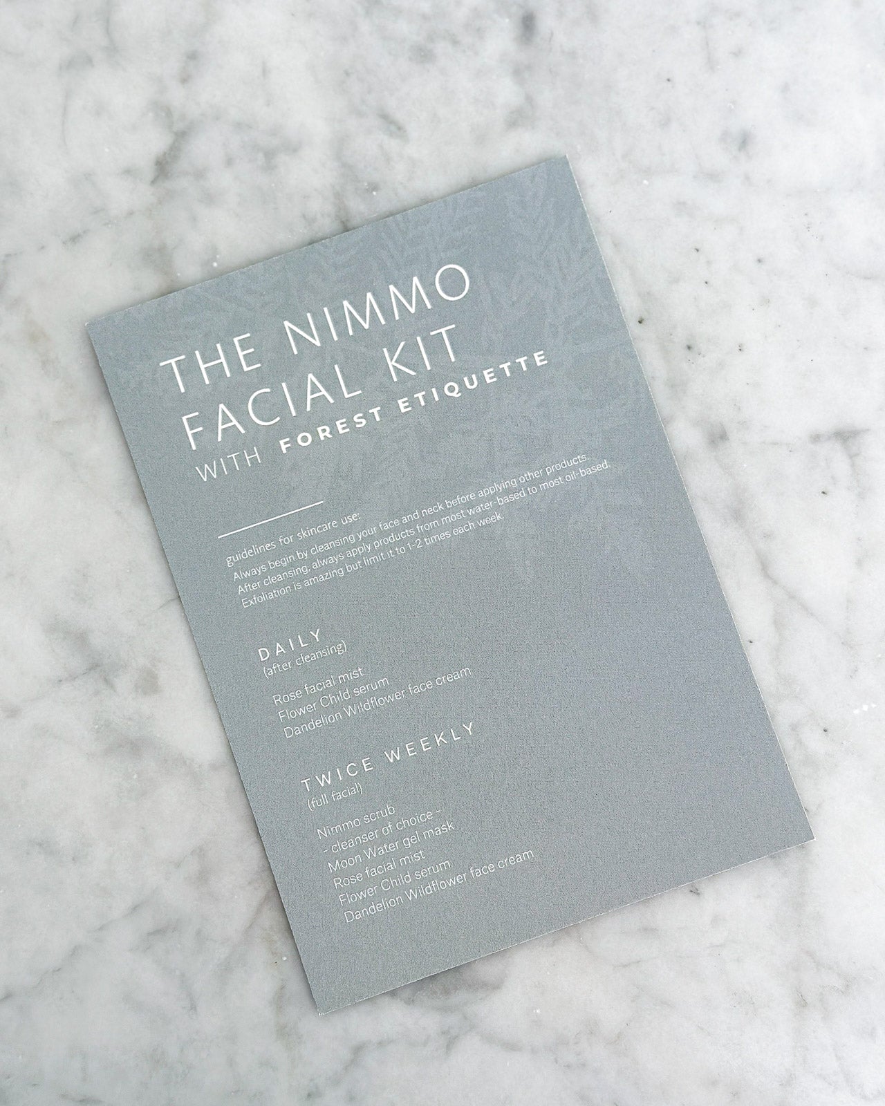 The Nimmo Facial Kit