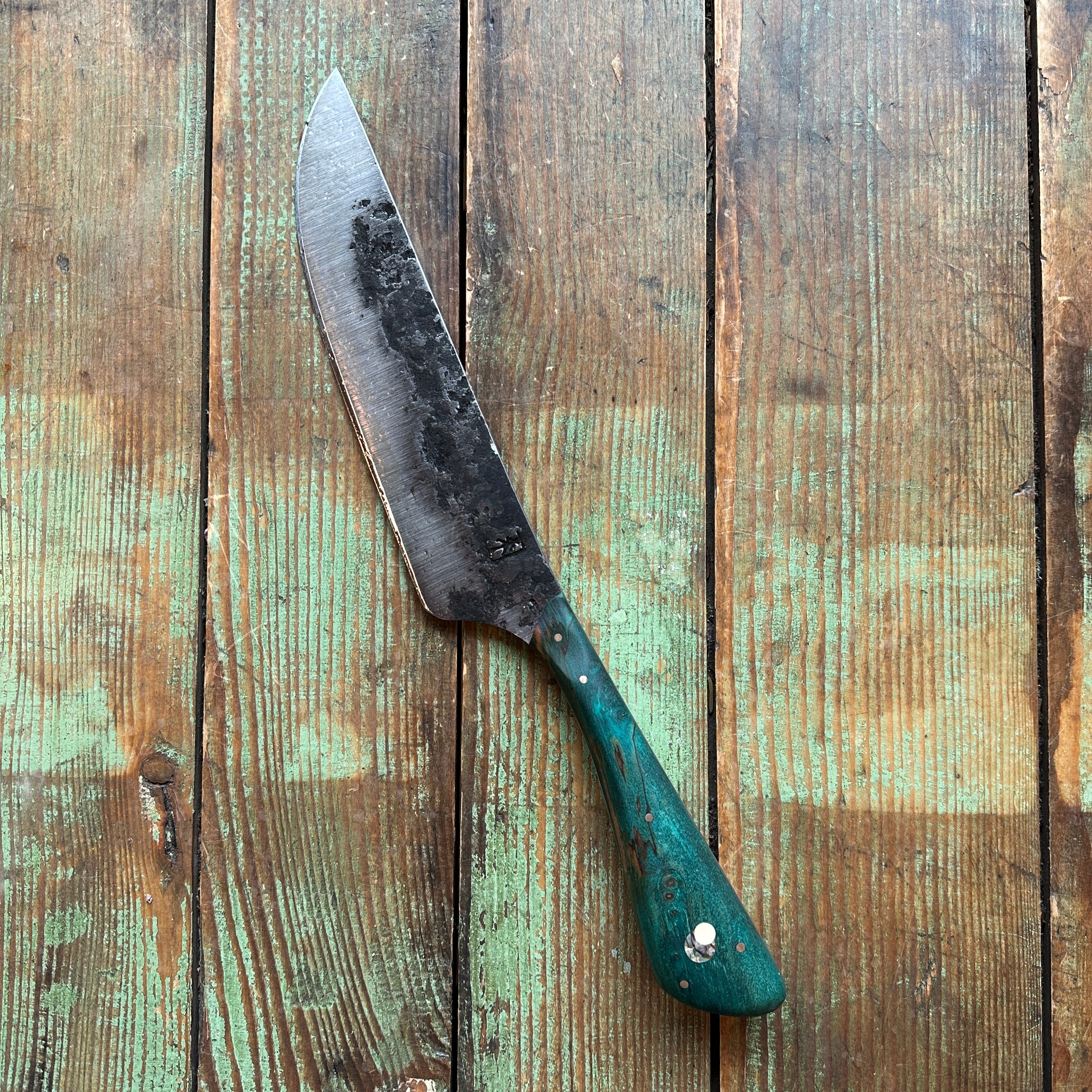  Custom forged Chef's Knife by Ryan Fogarty of Leechtown Blacksmith Co.