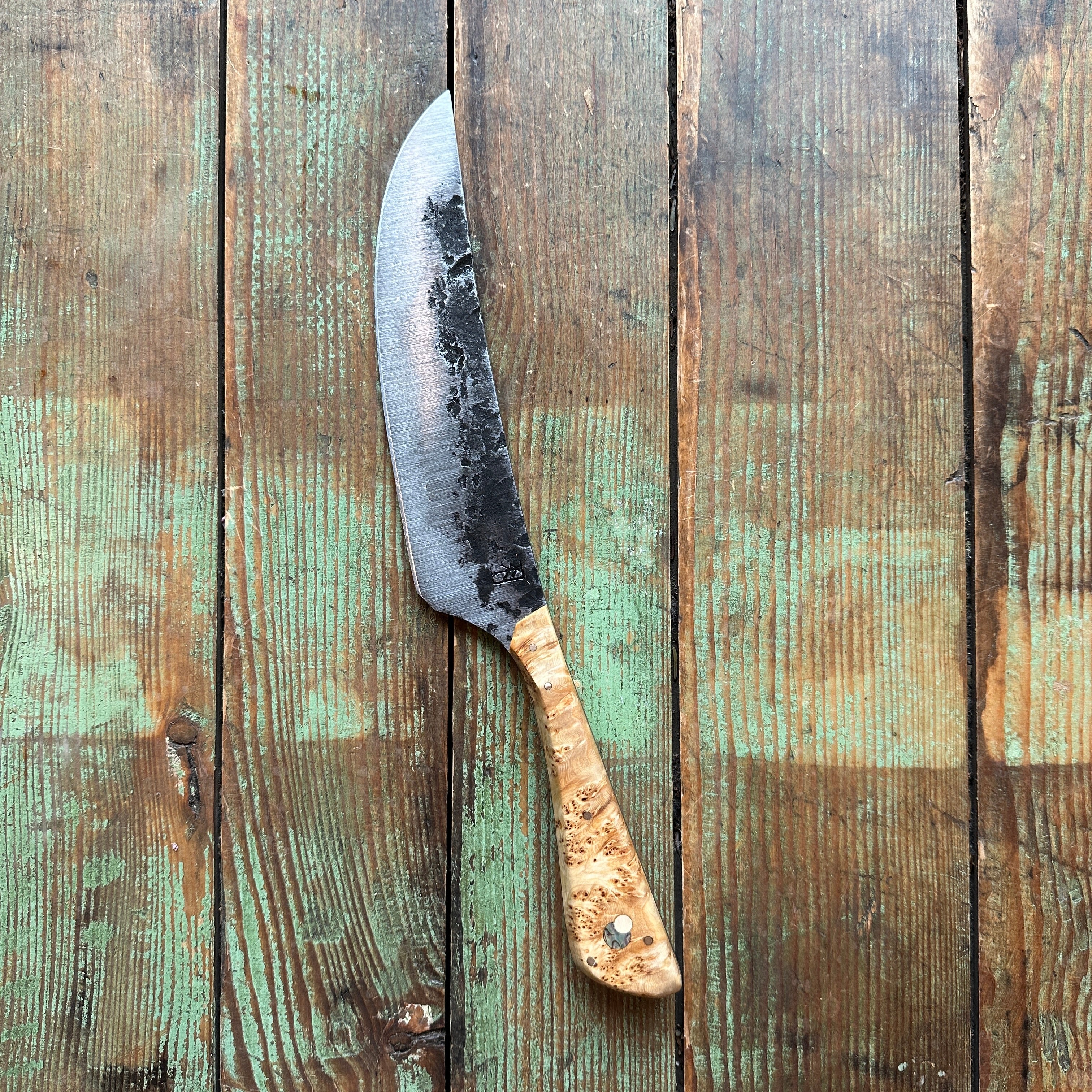 Custom forged Chef's Knife by Ryan Fogarty of Leechtown Blacksmith Co.