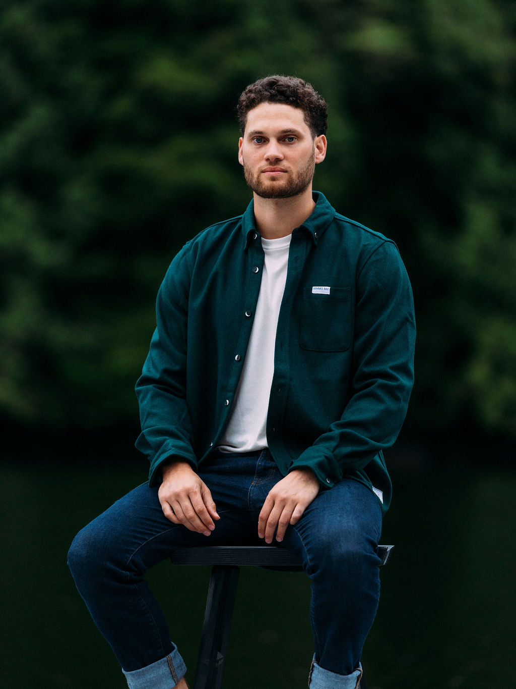 Anian Men's Modern Melton Wool Shirt