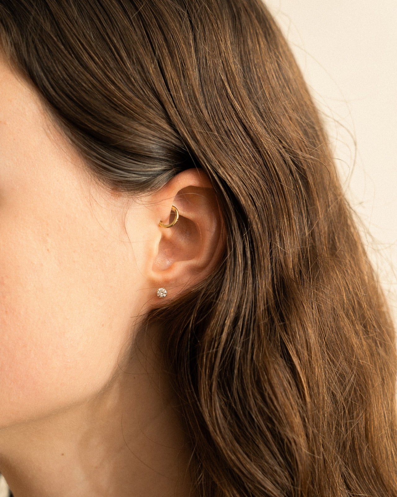 Sow Song Gold and Diamond Earrings