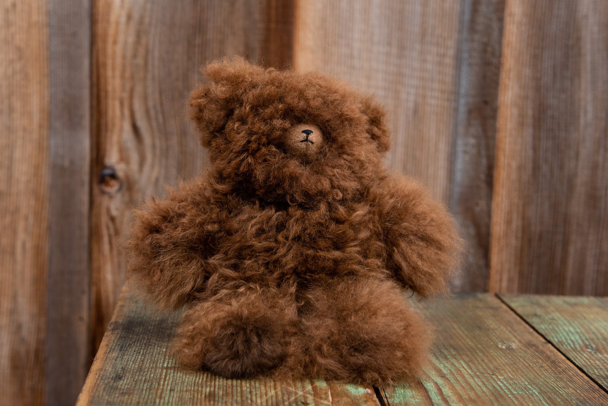 Agnes Wolfe | Handmade Alpaca Teddy Bear | Woman Owned | Buy Canadian