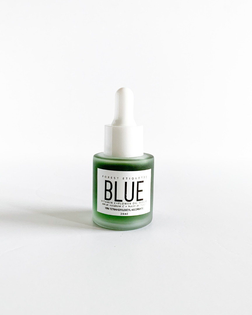 product photo of Blue facial oil from forest etiquette