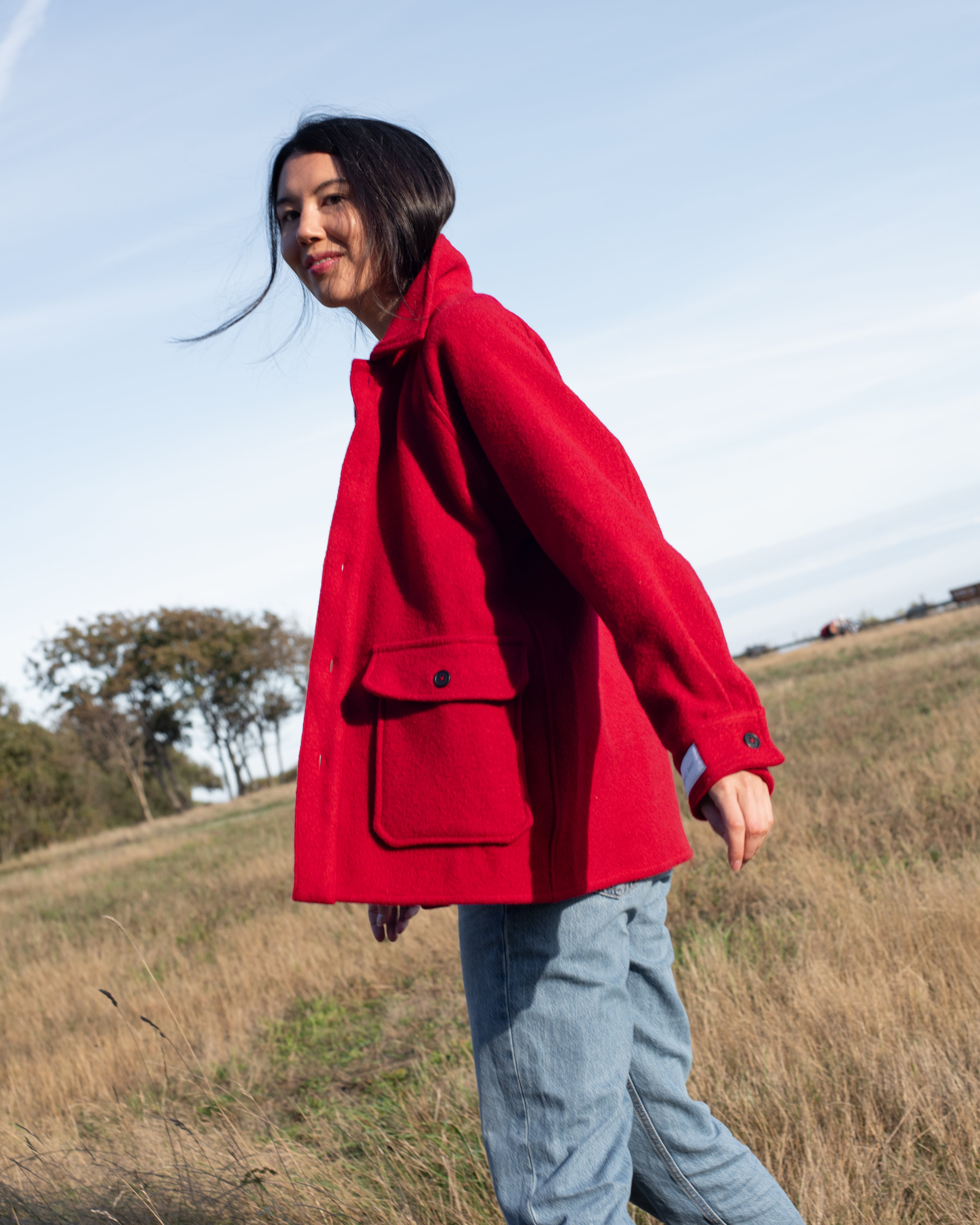 Anian x Nimmo Bay Exclusive Georgia Coat in Red