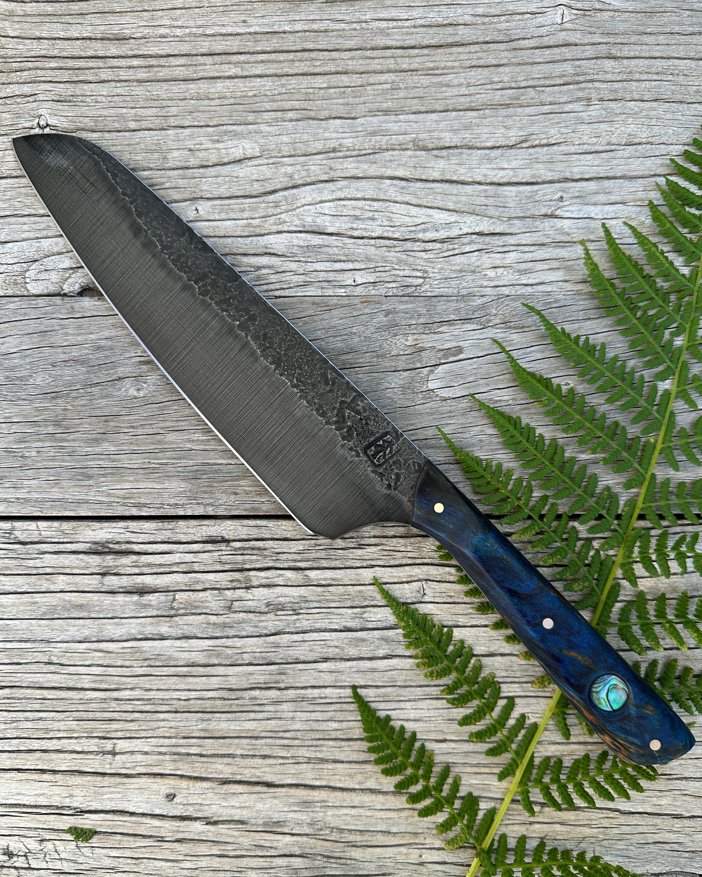 Leechtown Blacksmith Co. Custom Forged Hybrid Chef's Knife #5