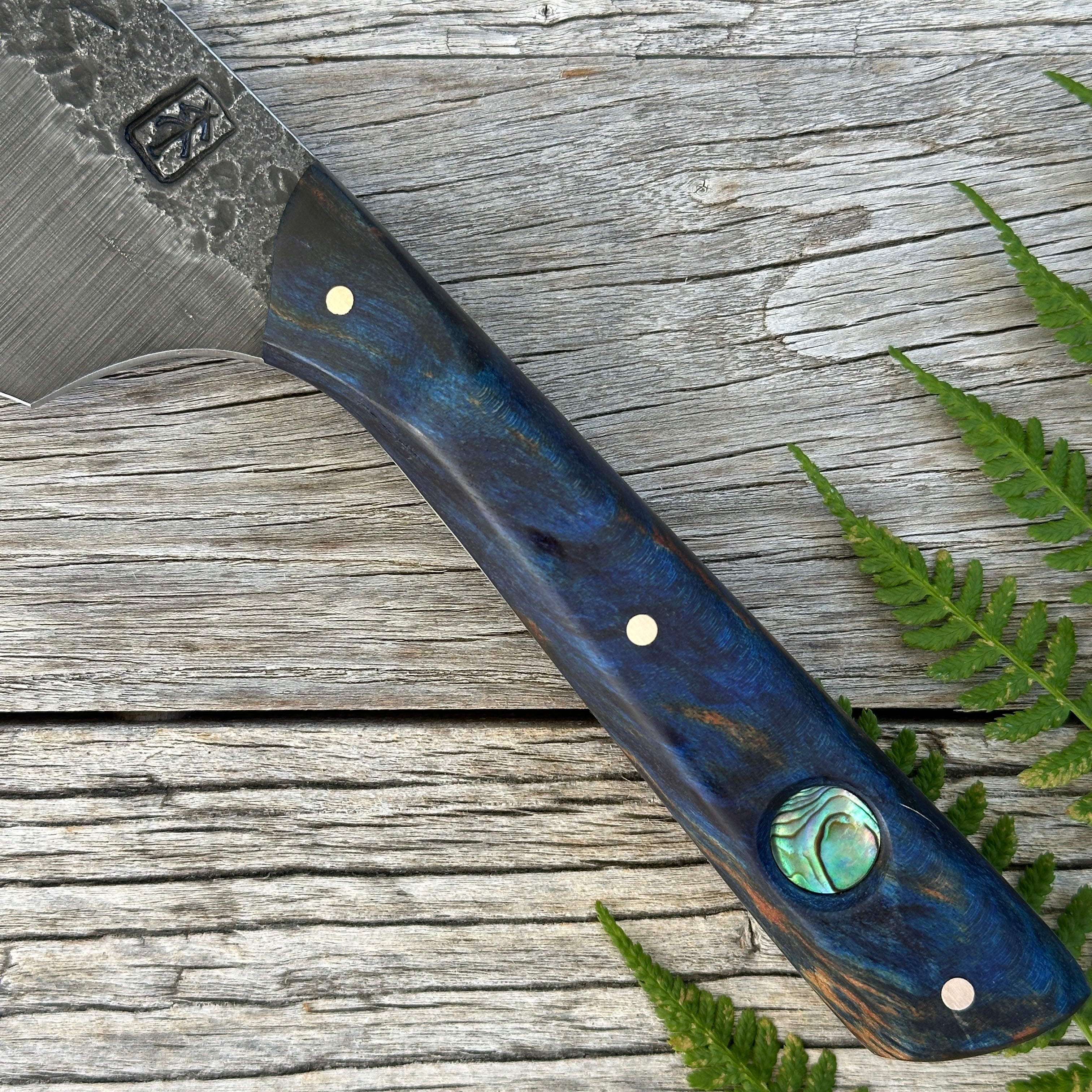Leechtown Blacksmith Co. Custom Forged Hybrid Chef's Knife #5