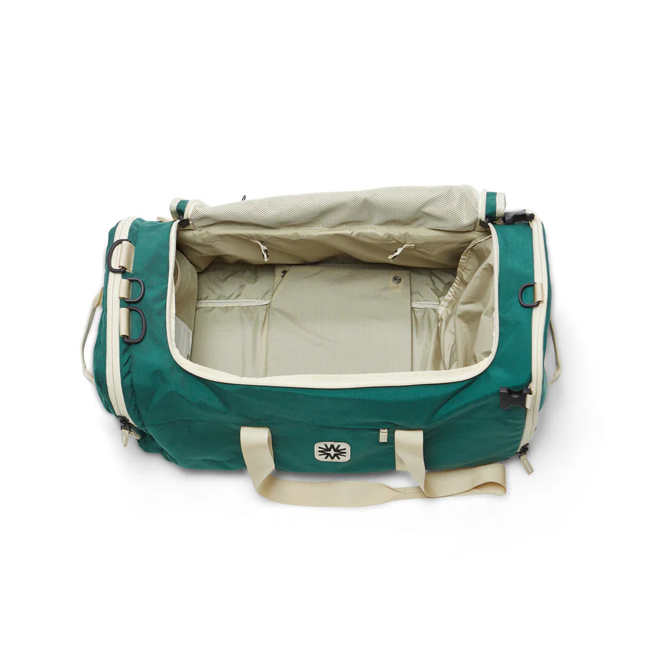 inside details of the Valley duffel bag
