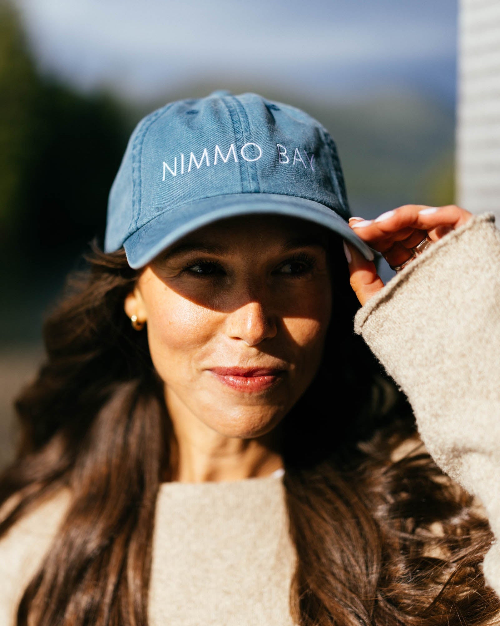 woman wearing nimmo bay vintage anian cap