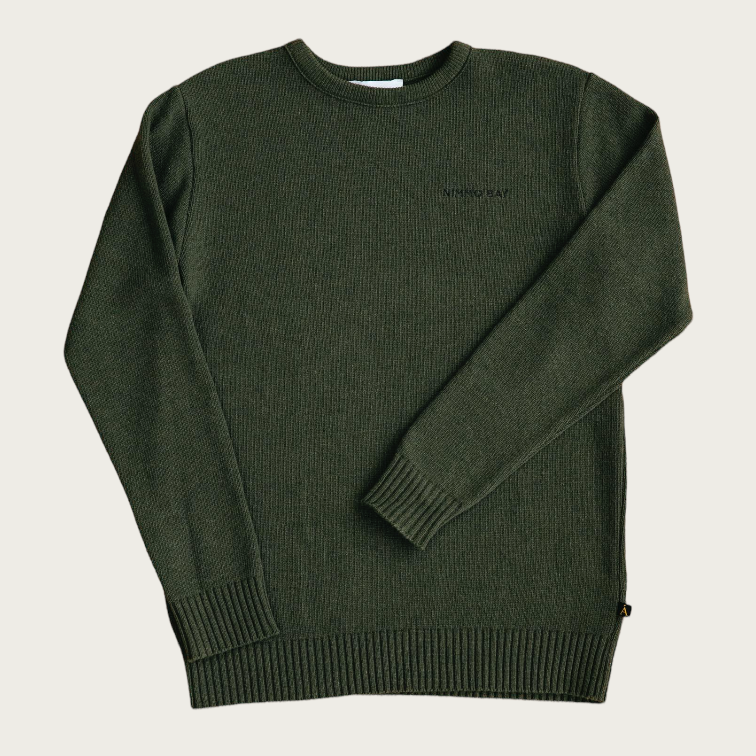 Nimmo Bay x Anian green knit Fisherman sweater