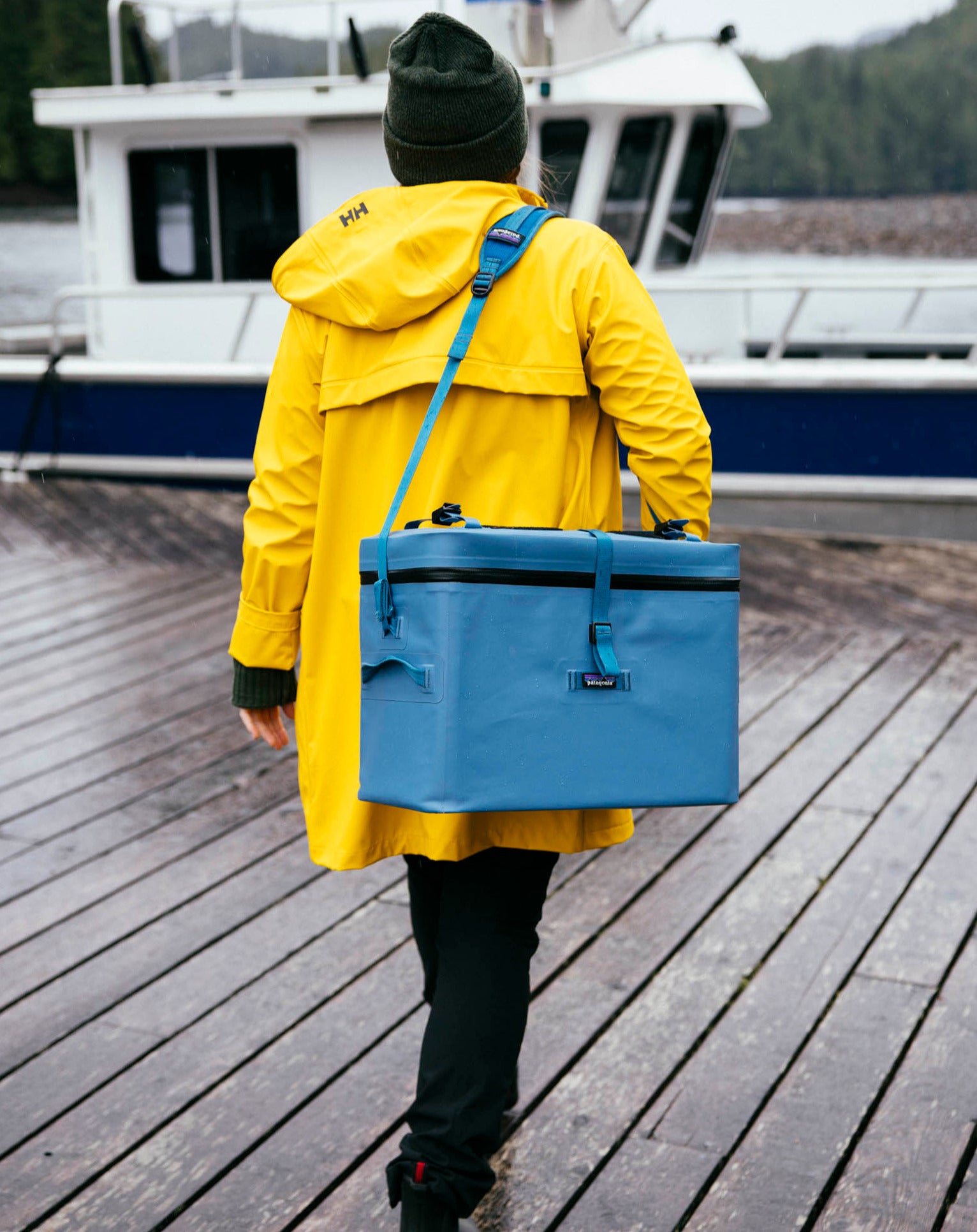 Patagonia Great Divider 26L Bag in use at Nimmo Bay