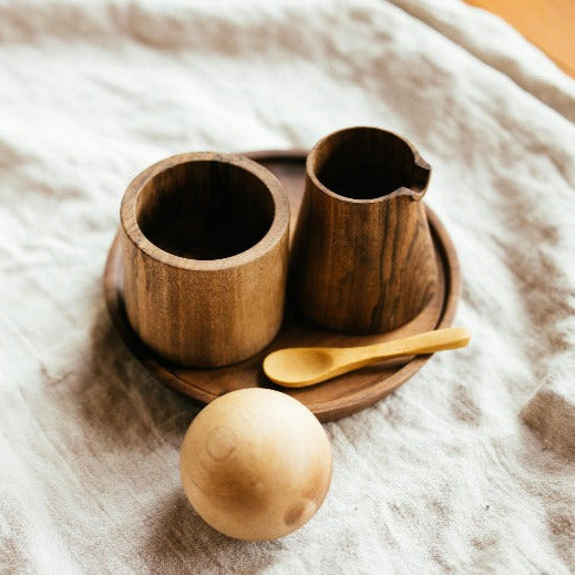 Elise Mclauchlan Wooden Cream and Sugar Set