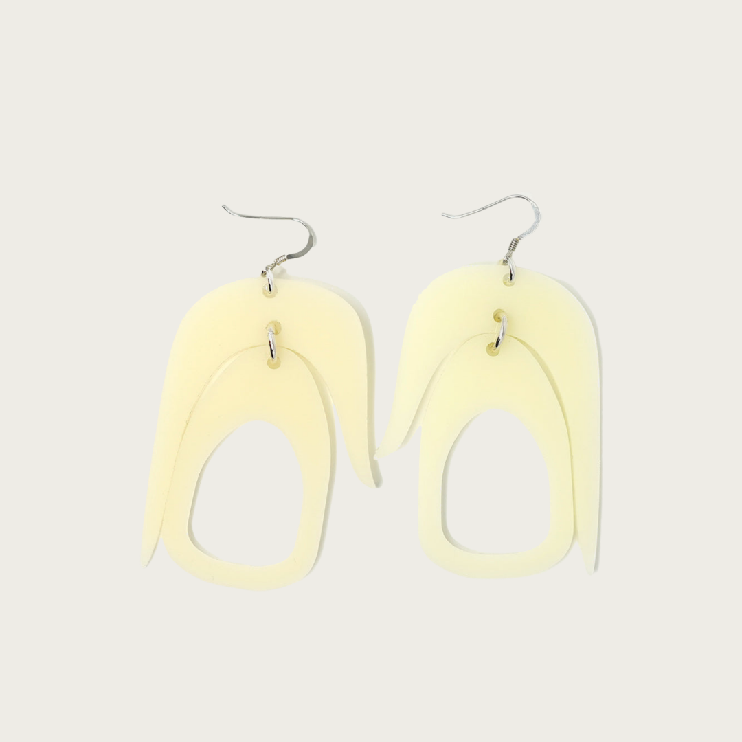 Salish Chandelier Earrings in Ivory