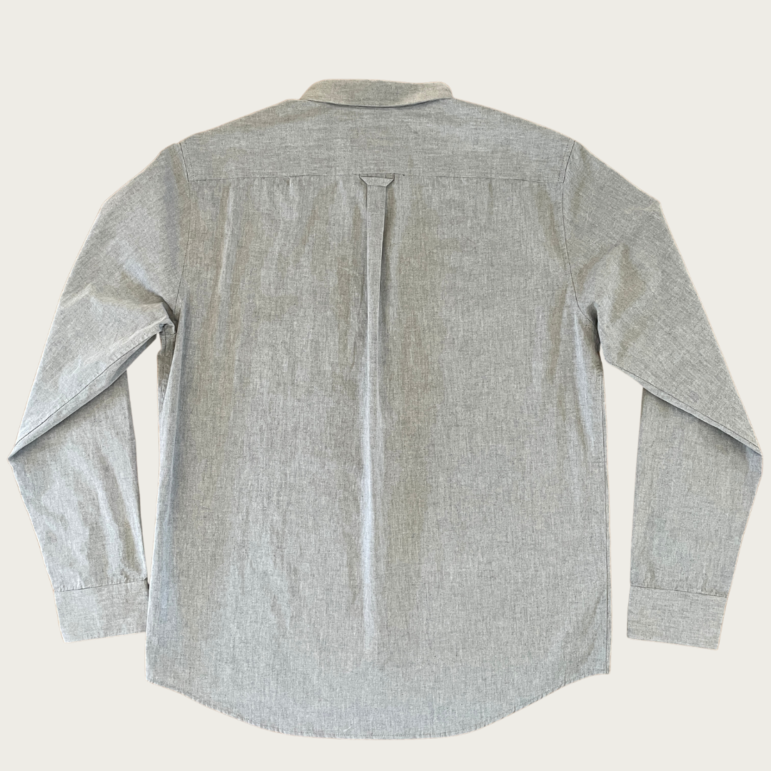 Men's Grey Oxford Shirt