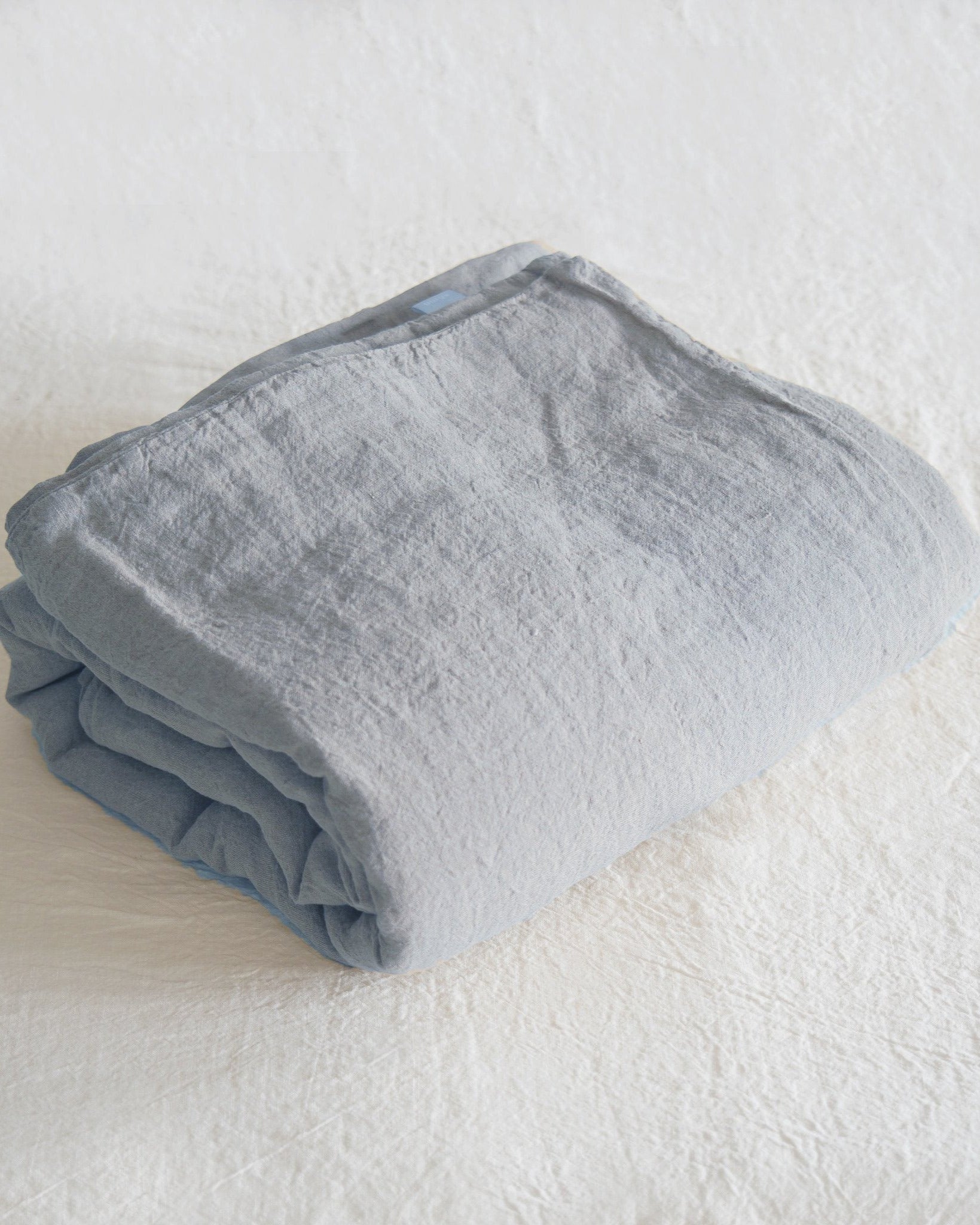 somn luxury linen duvet cover, folded
