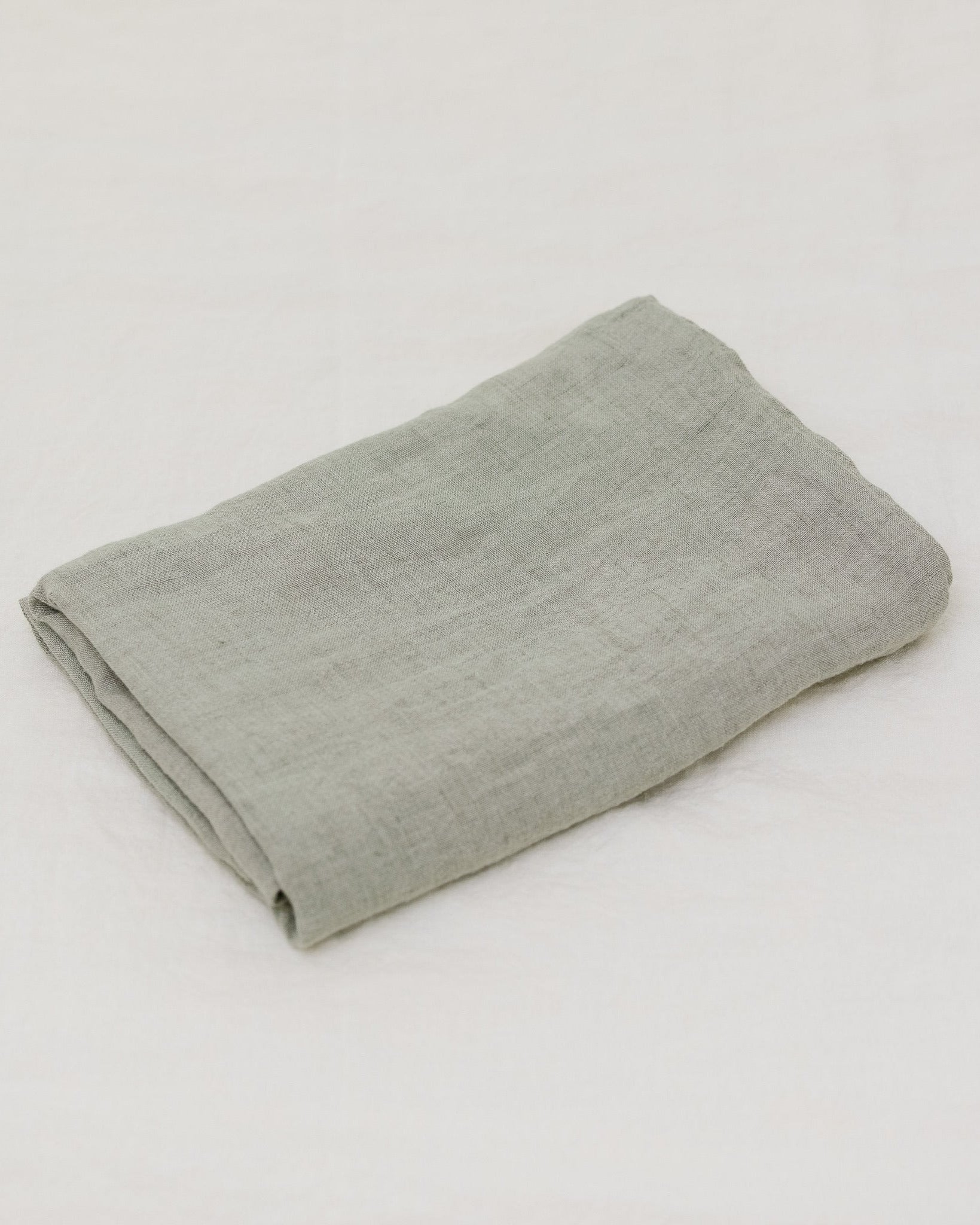 somn luxury linen duvet cover, folded
