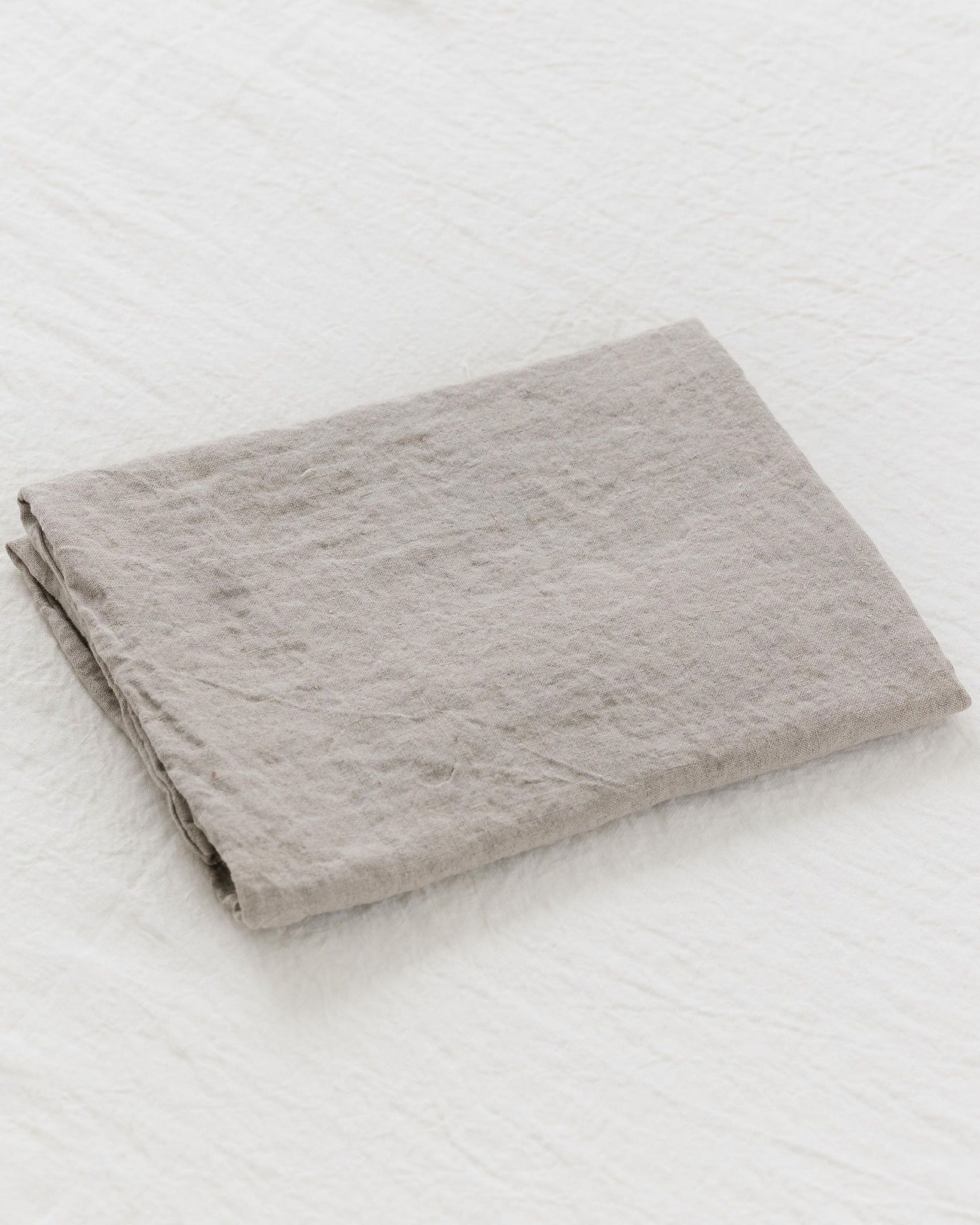 somn luxury linen duvet cover, folded